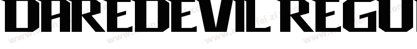 daredevil regular字体转换